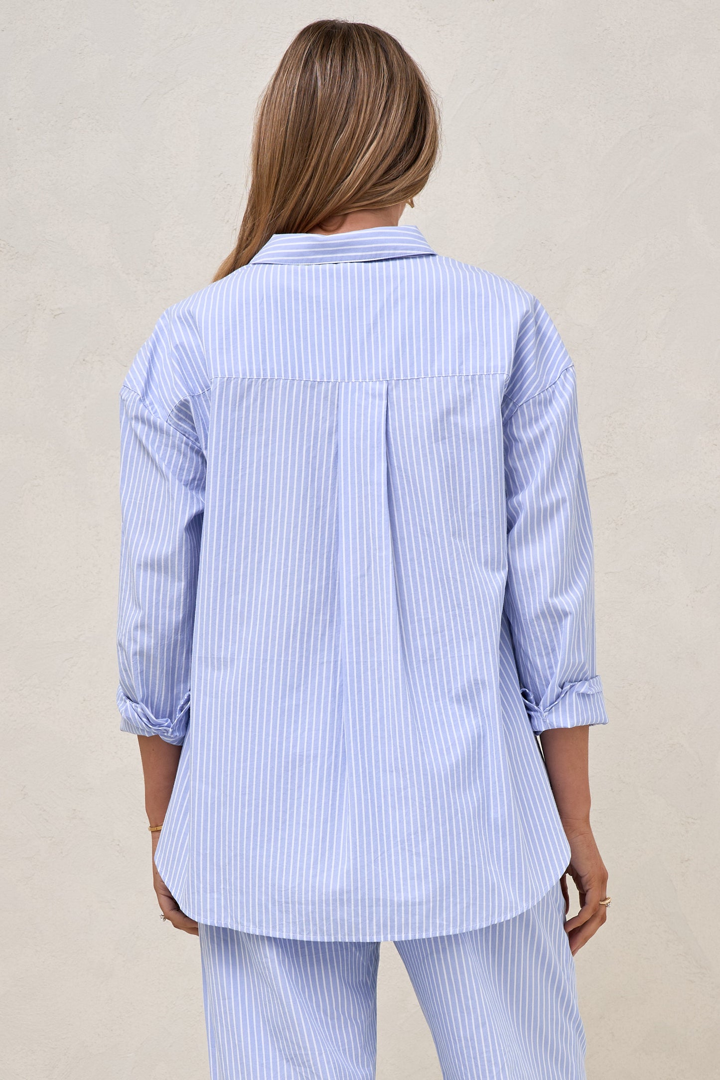 Plot Twist Woven Shirt - Blue/White Stripe*