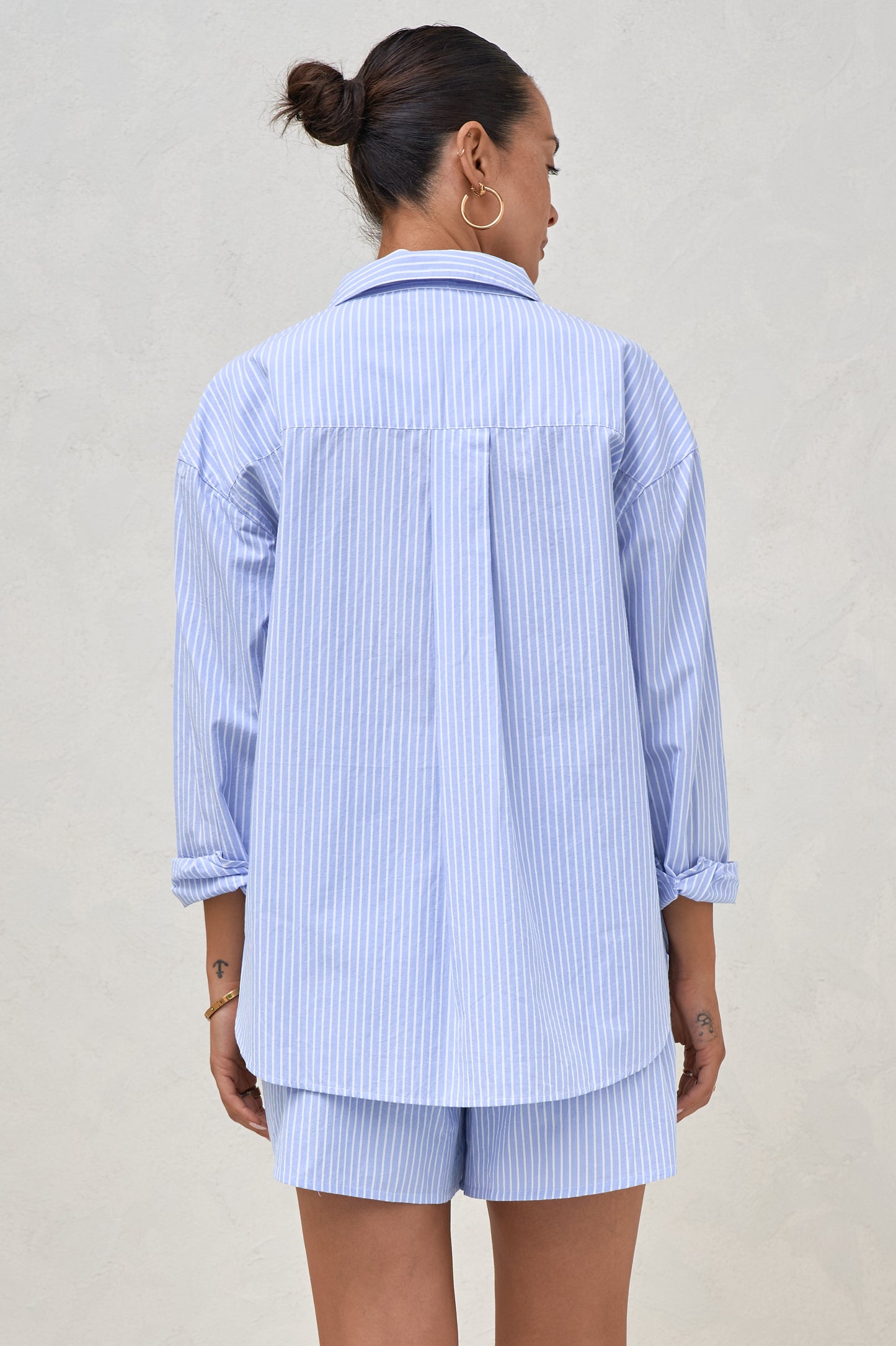 Plot Twist Woven Shirt - Blue/White Stripe*