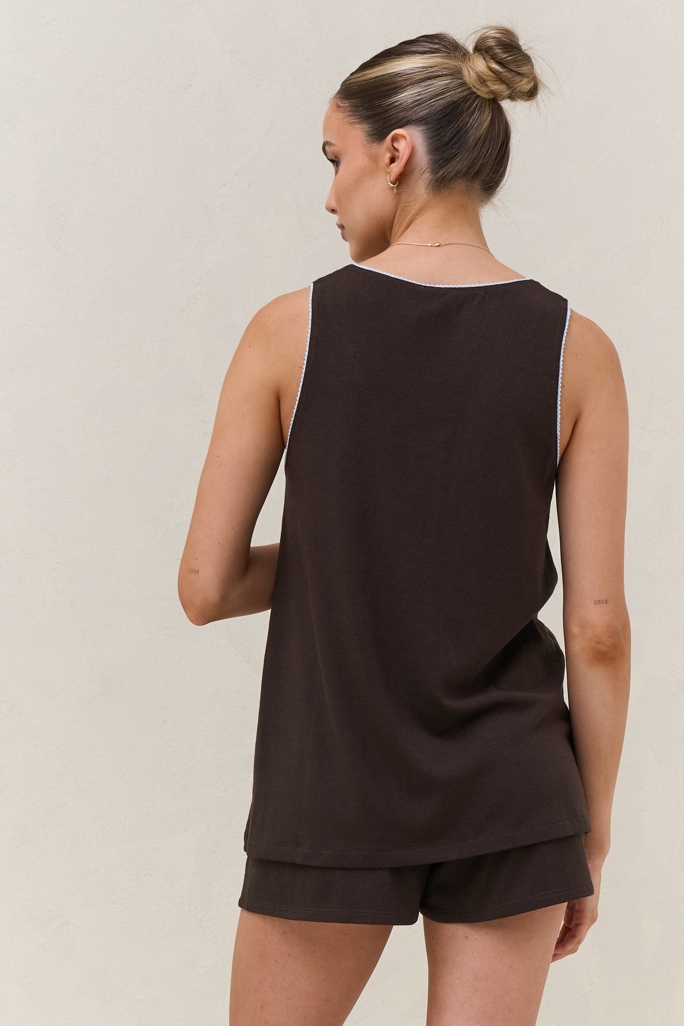 Dreamstate Sleep Tank - Chocolate/Blue