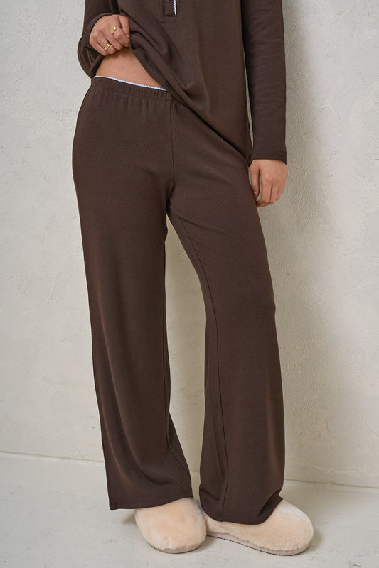 Dreamstate Sleep Pant - Chocolate/Blue