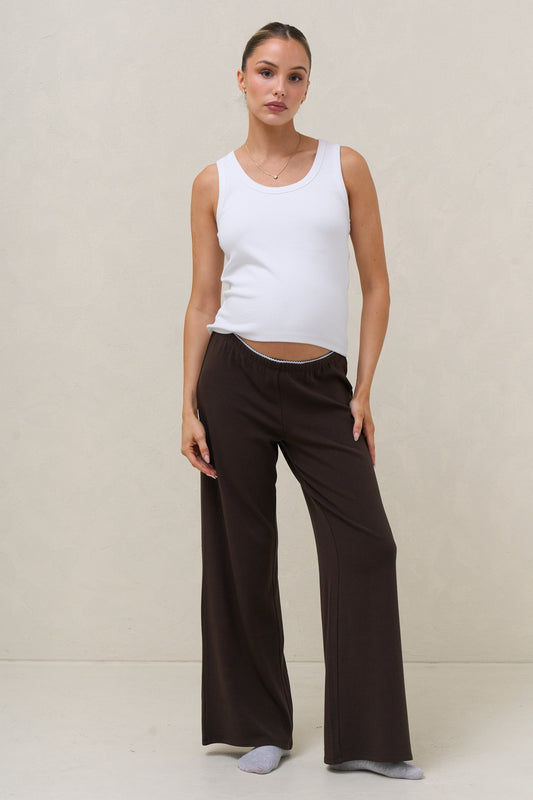 Dreamstate Sleep Pant - Chocolate/Blue