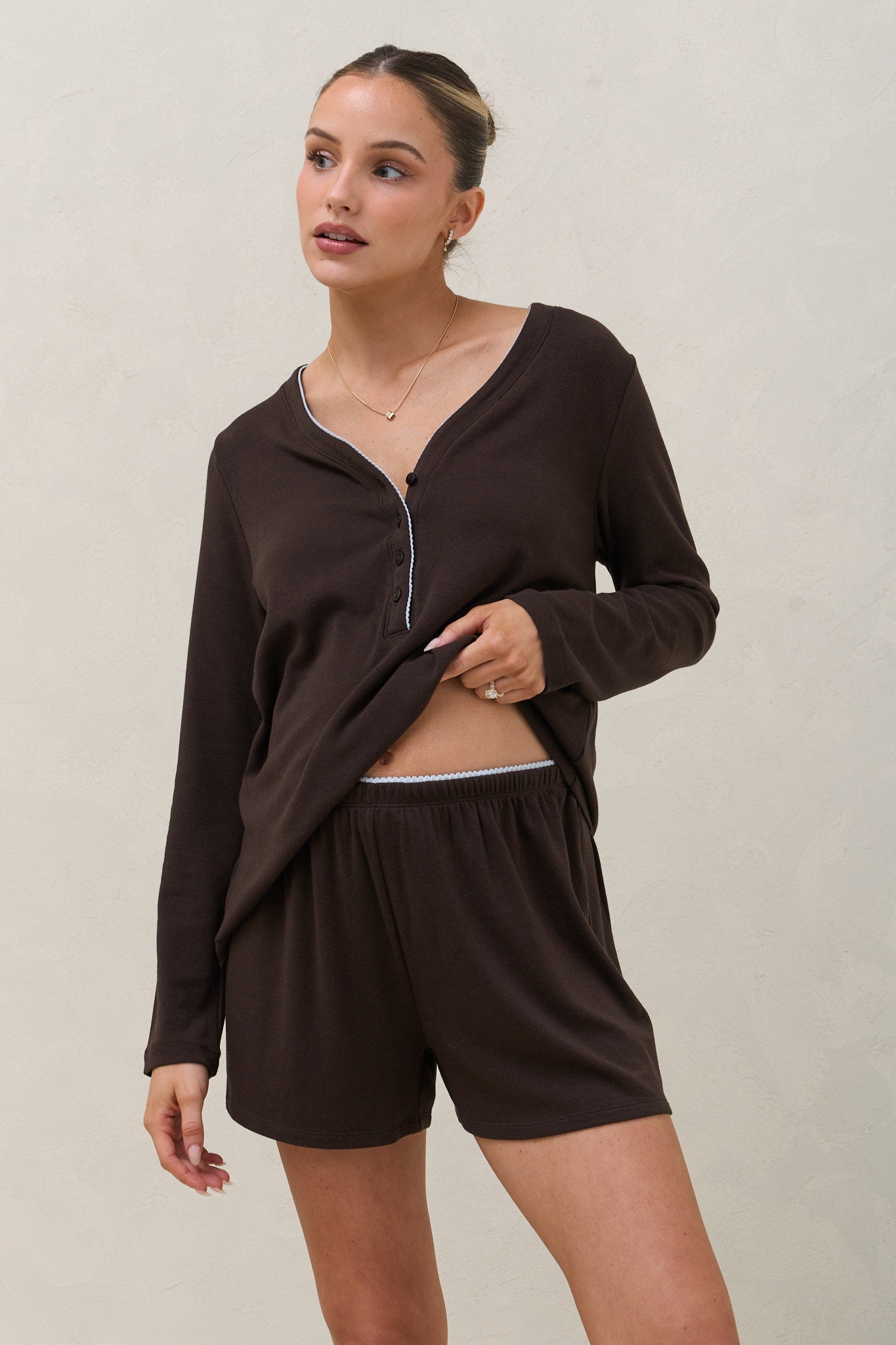 Dreamstate Sleep Short - Chocolate/Blue
