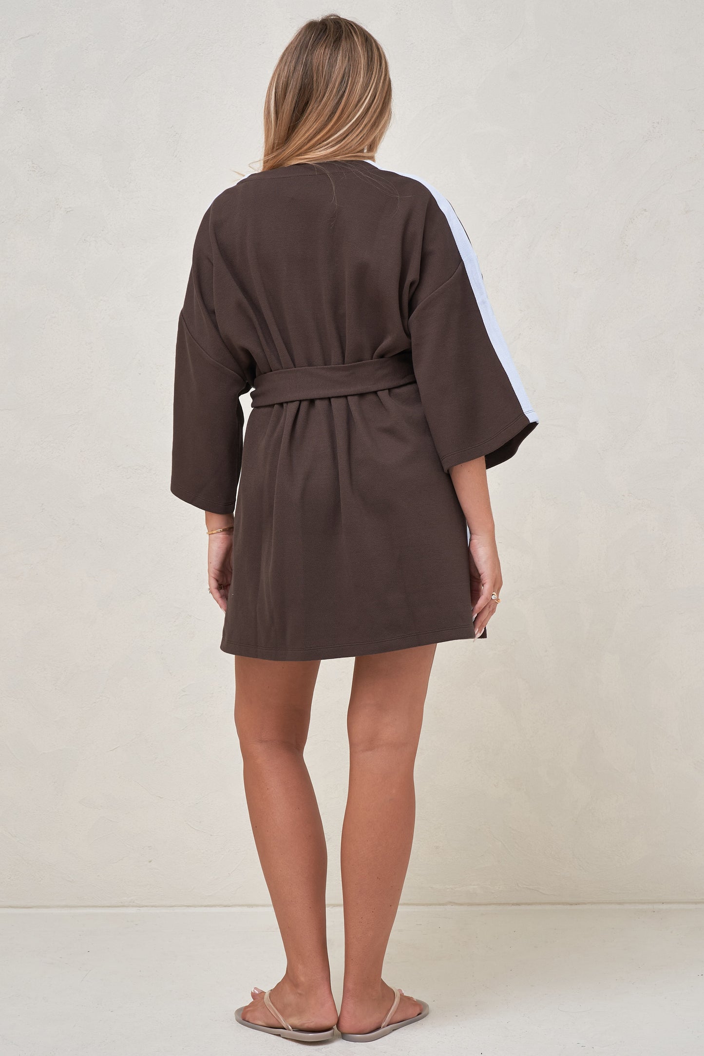 Rest Assured Robe - Chocolate/Blue