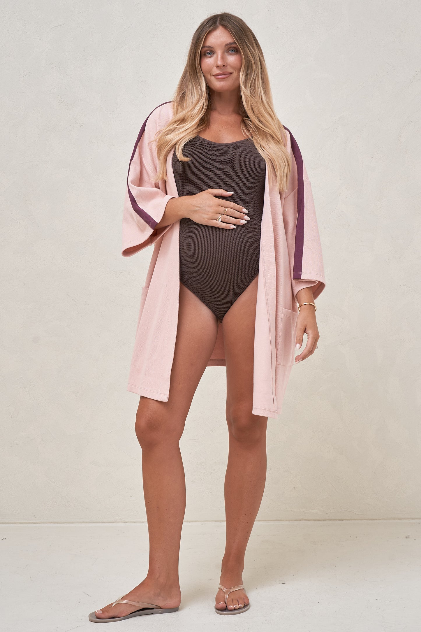 Rest Assured Robe - Pink/Burgundy