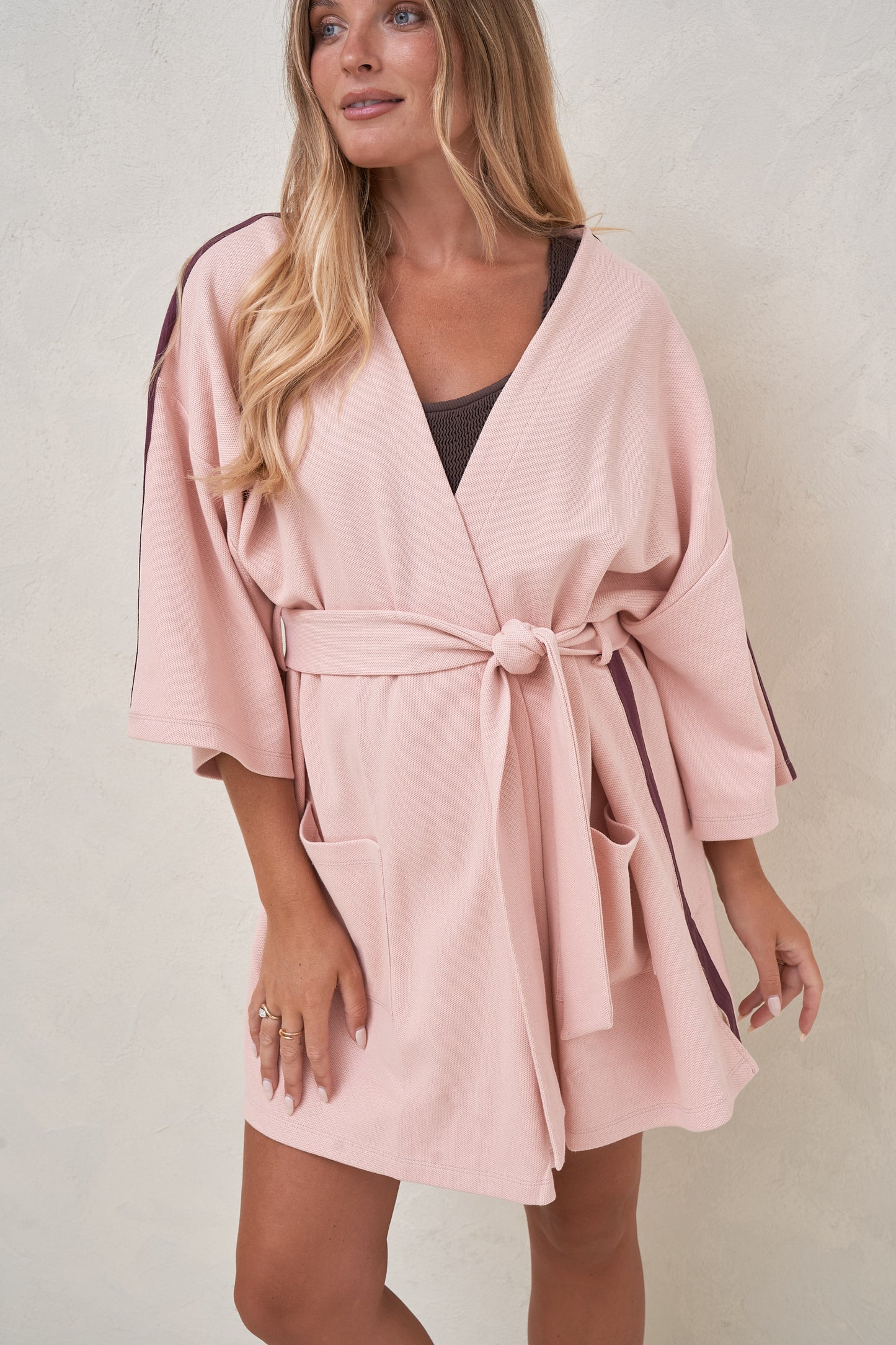 Rest Assured Robe - Pink/Burgundy