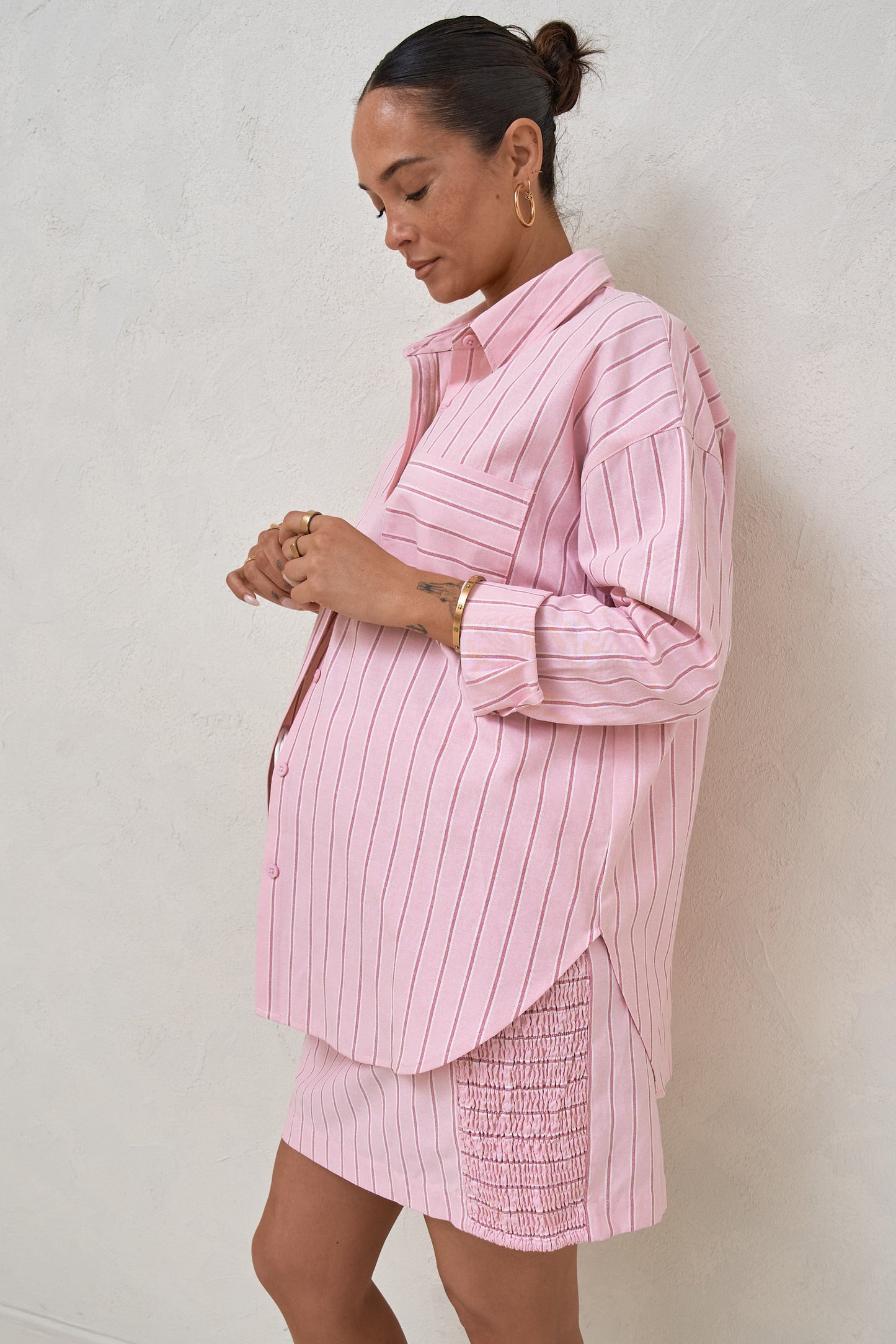 Stripe Theory Shirt -Pink Stripe