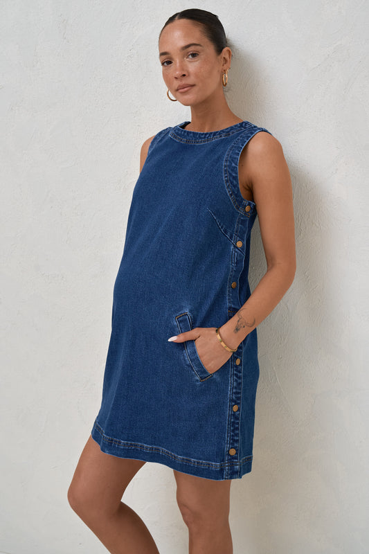 Short Story Denim Dress - Indigo