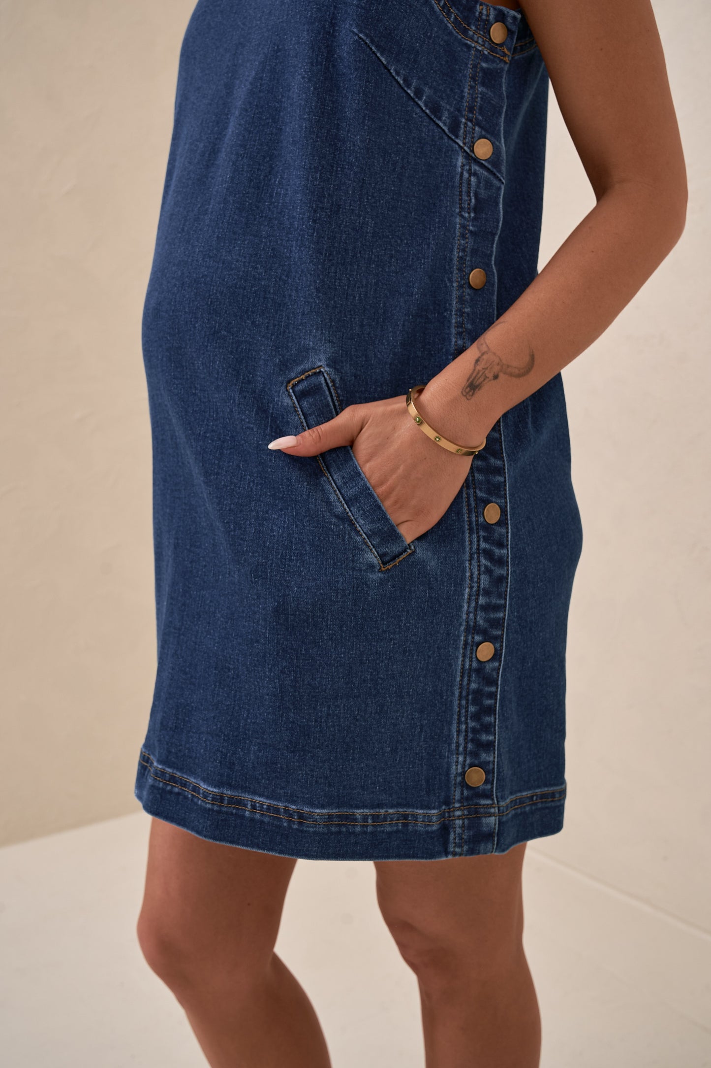 Short Story Denim Dress - Indigo