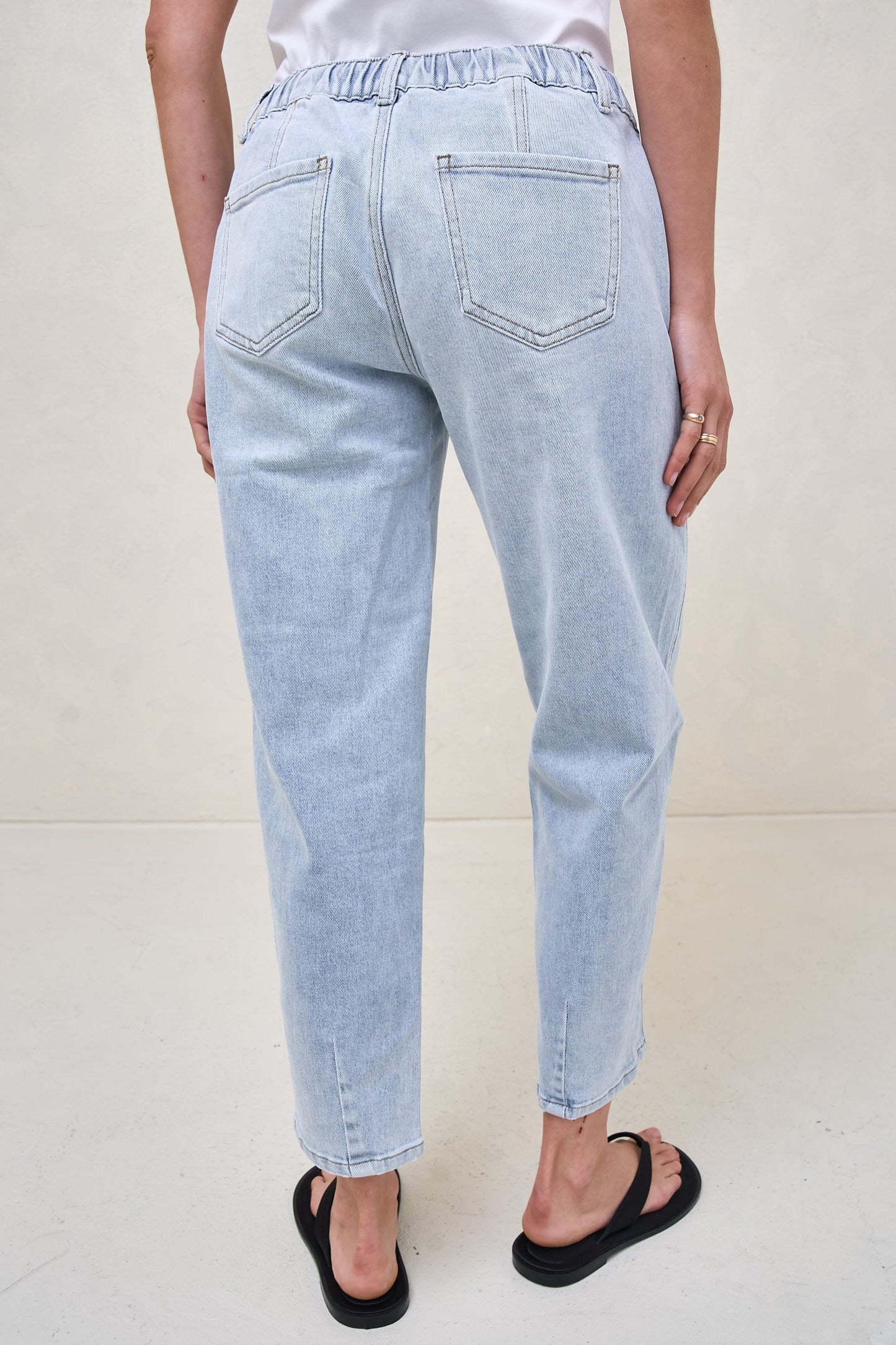 Bend The Rules Barrel Jean - Light Blue