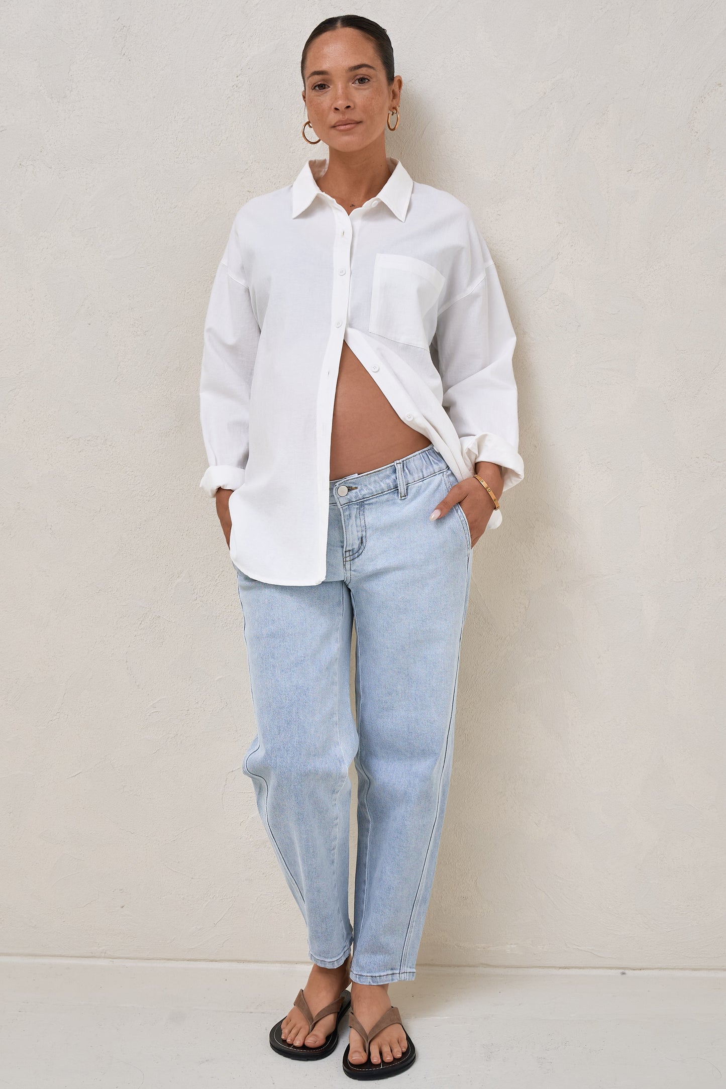 Bend The Rules Barrel Jean - Light Blue