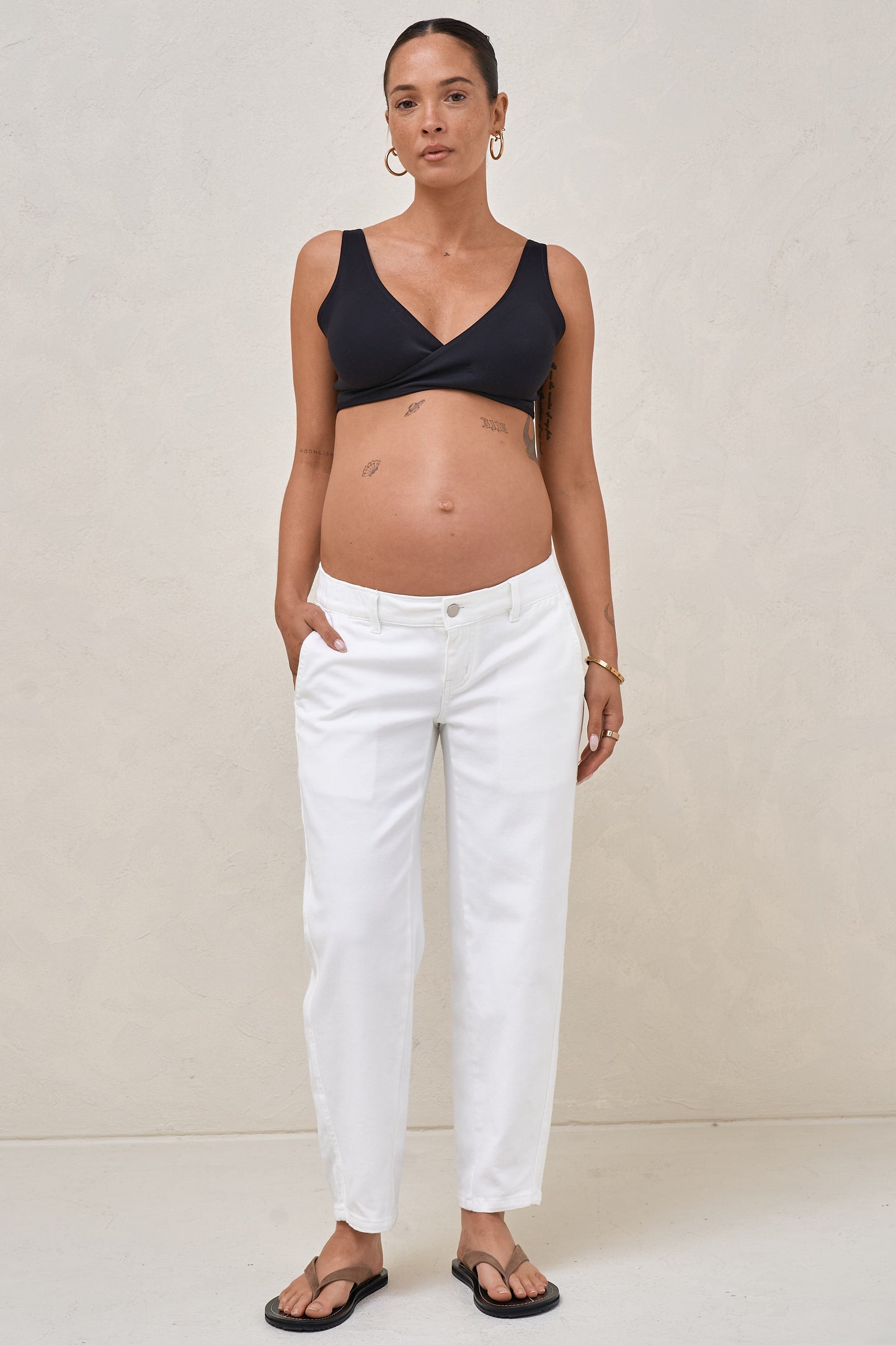 Bend The Rules Barrel Jean - White