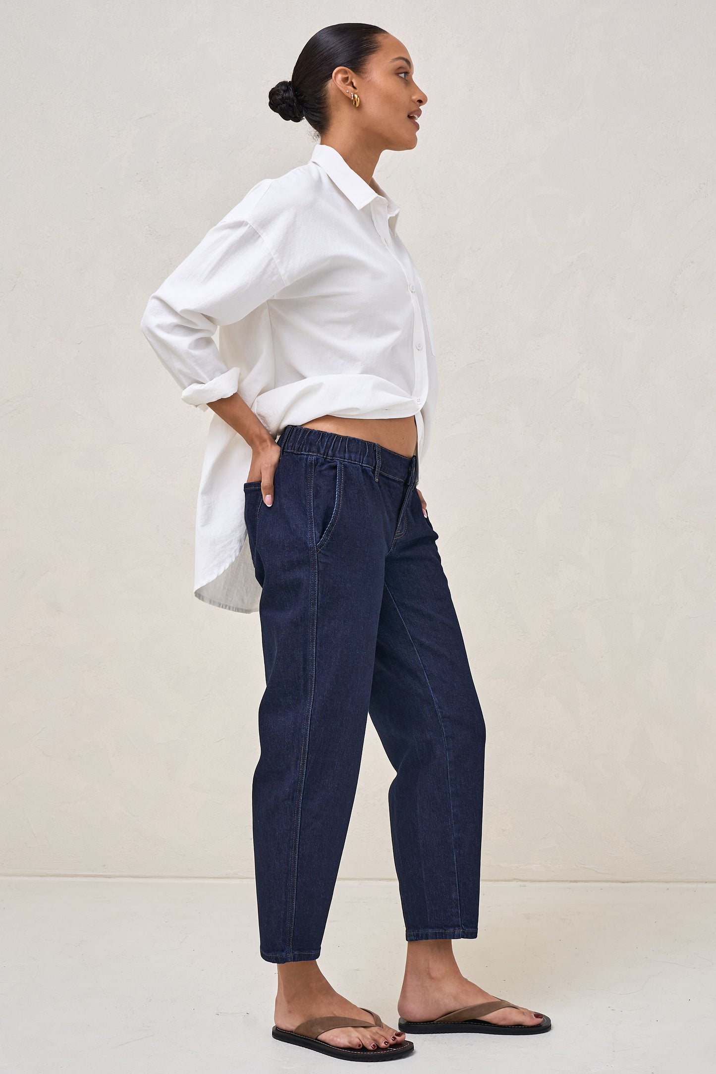 Bend The Rules Barrel Jean - Indigo