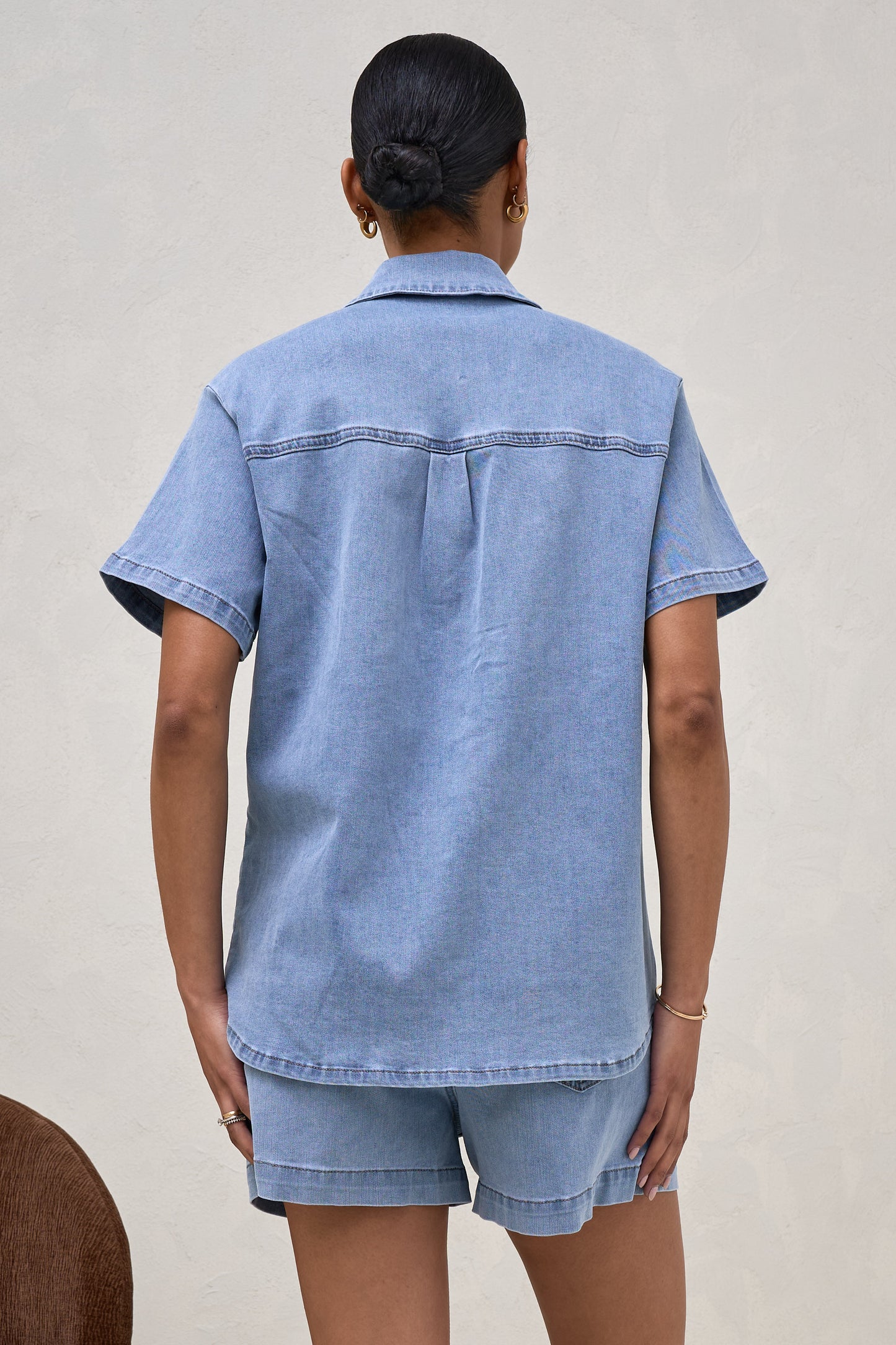 Frequent Short Sleeve Shirt - Light Blue