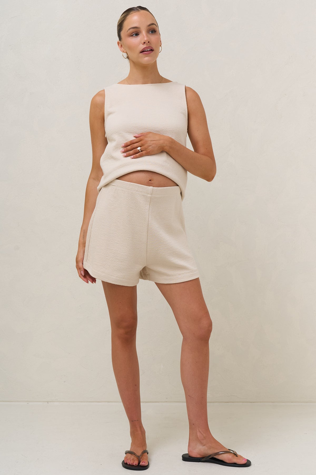In Effect Stretch Short - Almond