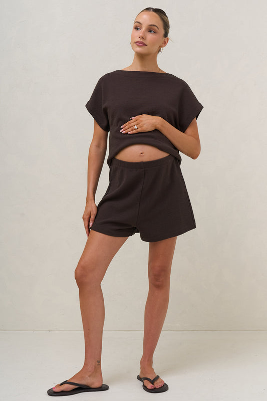 In Effect Stretch Short - Espresso