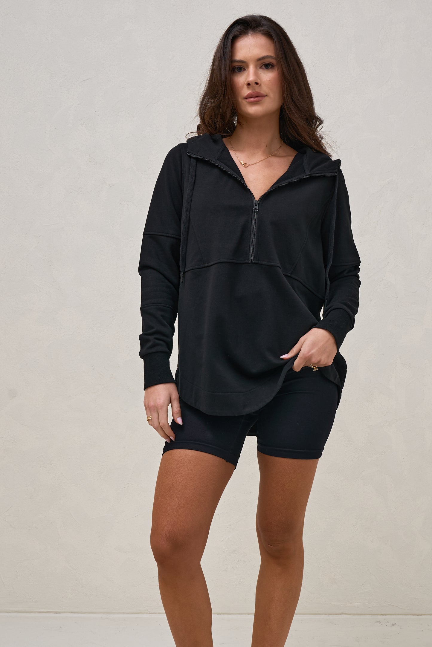 Run With Me Hoodie - Black