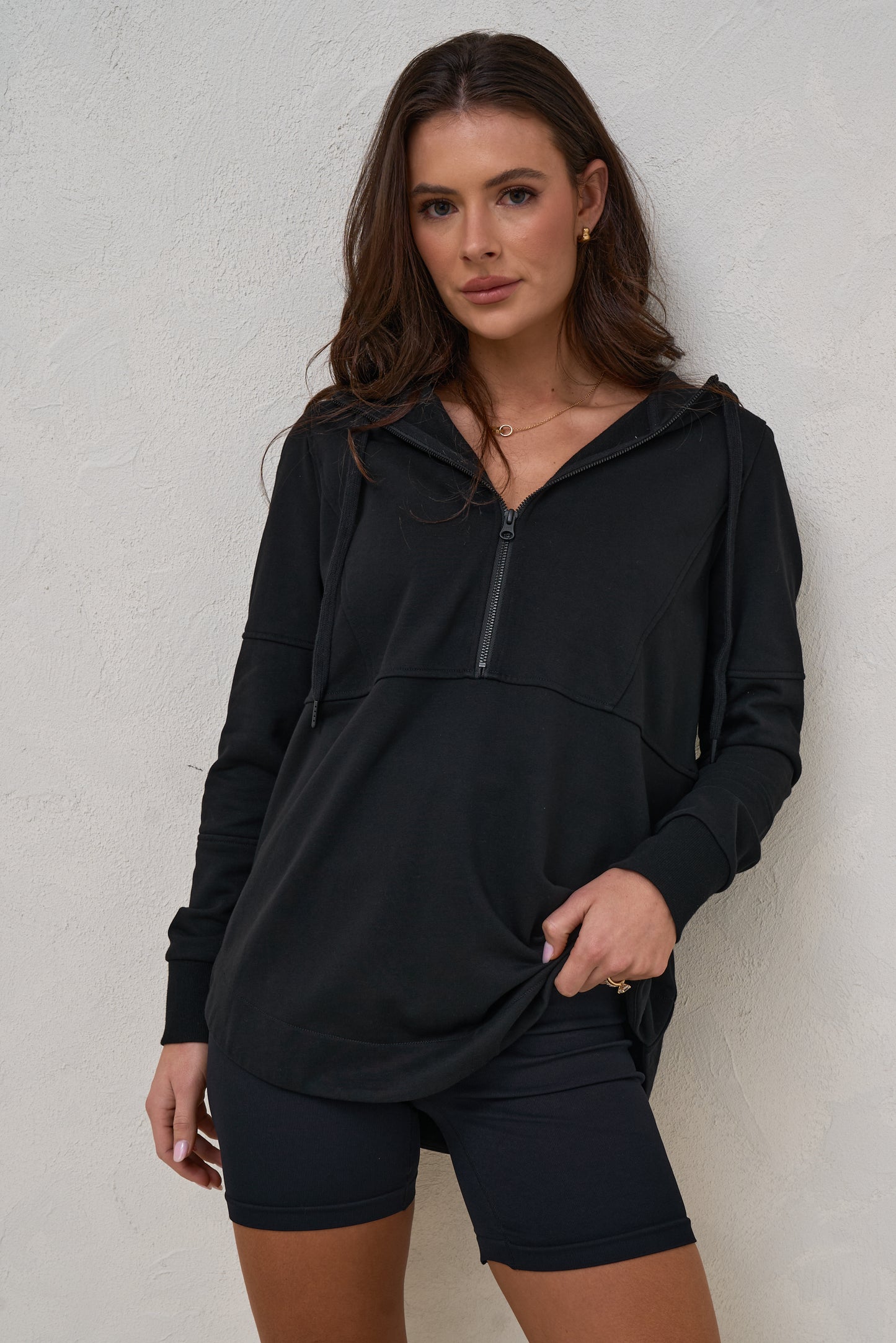 Run With Me Hoodie - Black
