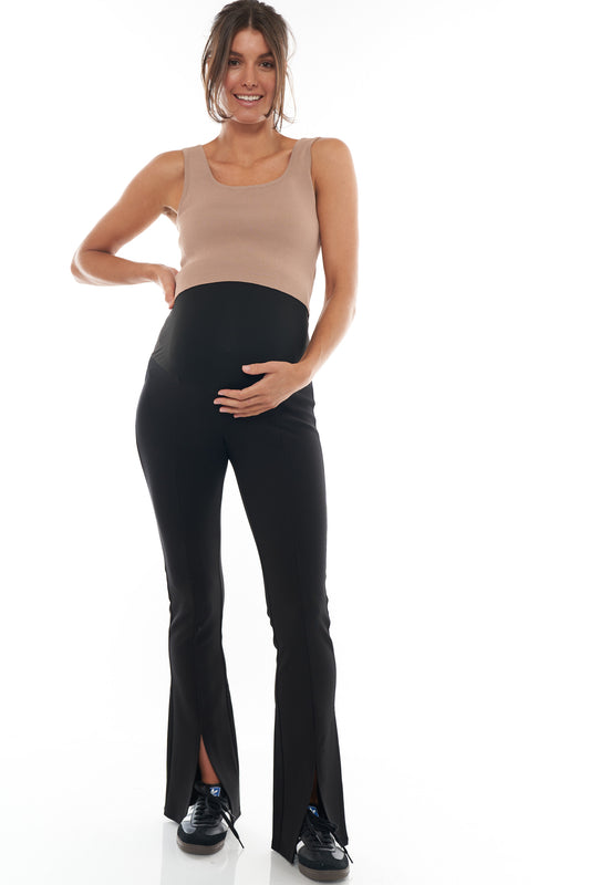 maternity pant with split hem -6