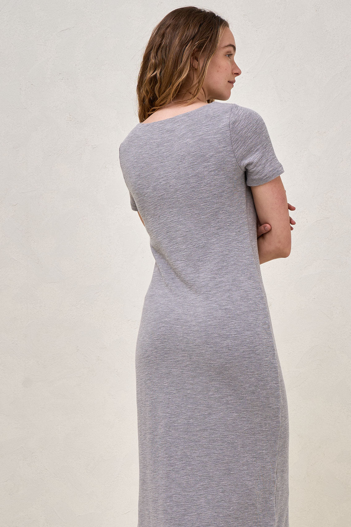 Epitome Short Sleeve Dress - Charcoal