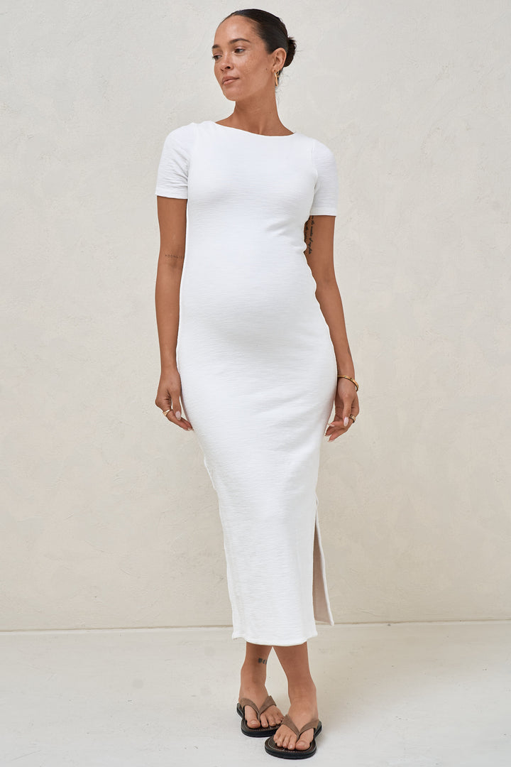 Bae The Label | Short Sleeve Maternity Midi, Ivory / M Bae The Label | Short Sleeve Maternity Midi, Ivory / M