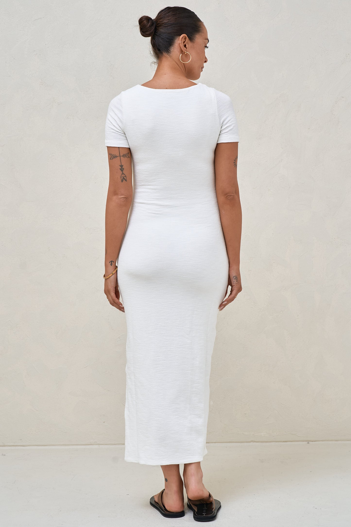 Epitome Short Sleeve Dress - Ivory