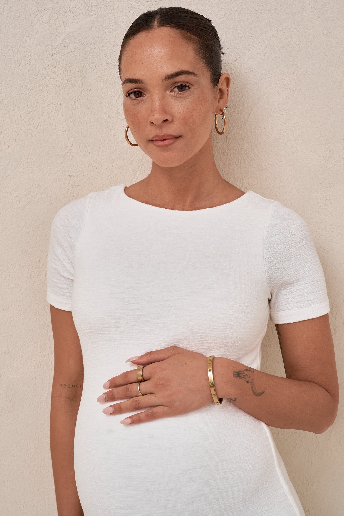 Epitome Short Sleeve Dress - Ivory