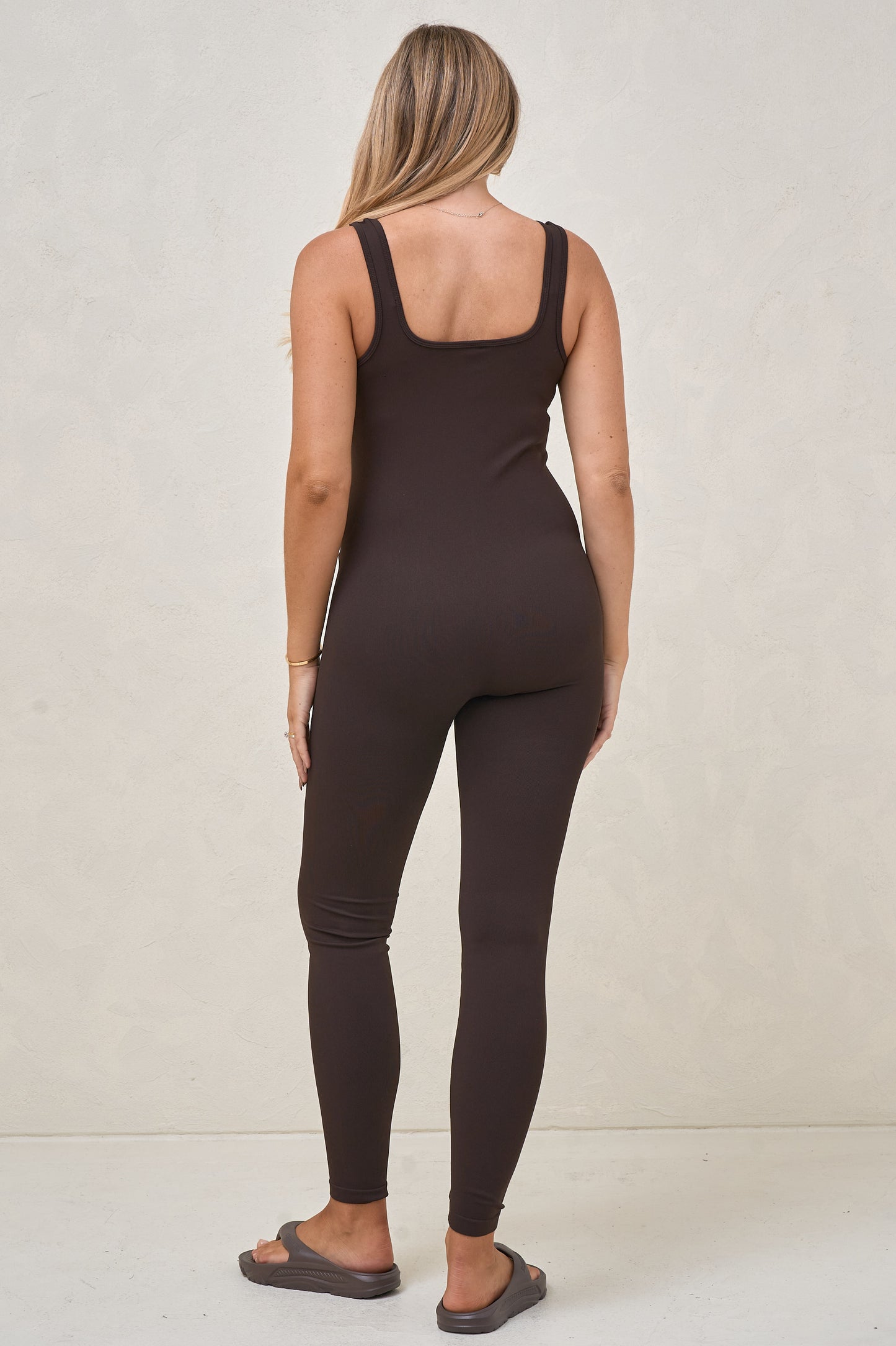 The Movement Full Length Romper - Chocolate