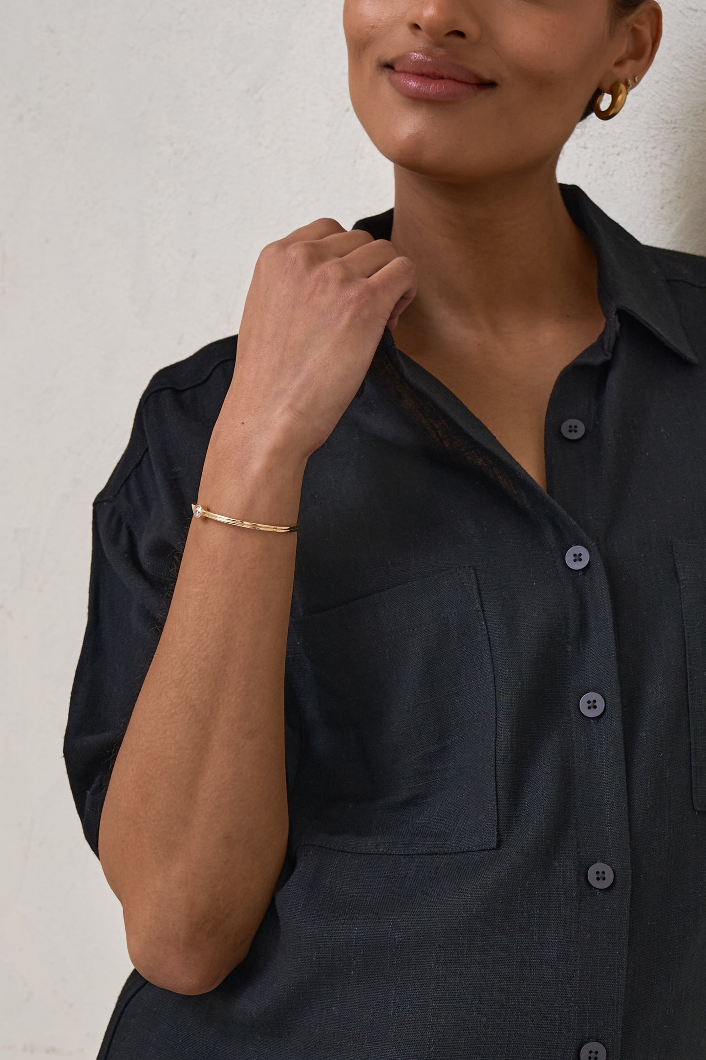 Rest Easy Linen Dress - Black