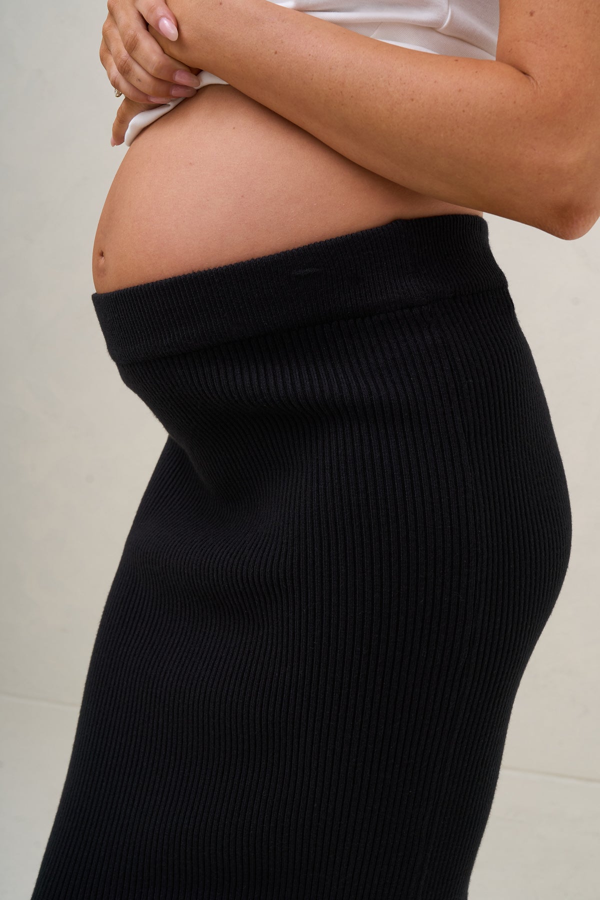 Serendipity Rib Skirt - Black