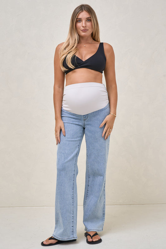 All Hours Wide Leg Jean - Pacific Blue