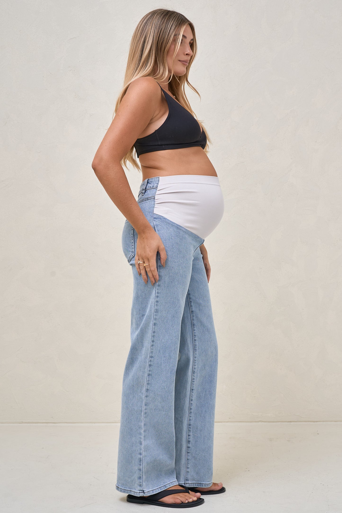 All Hours Wide Leg Jean - Pacific Blue