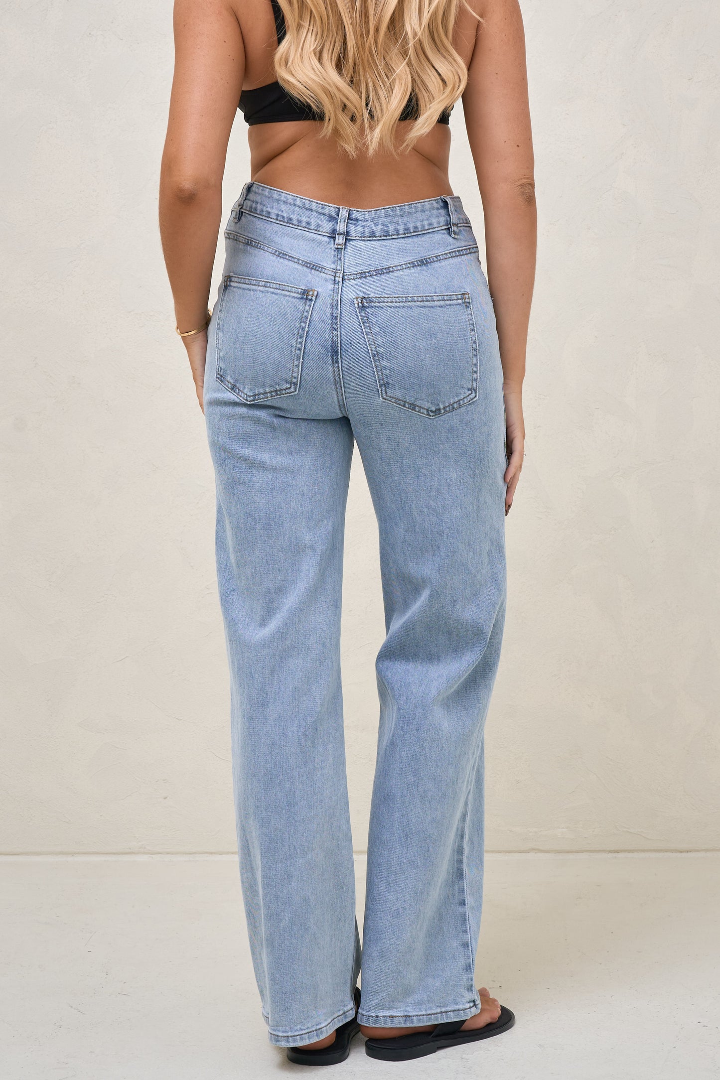 All Hours Wide Leg Jean - Pacific Blue
