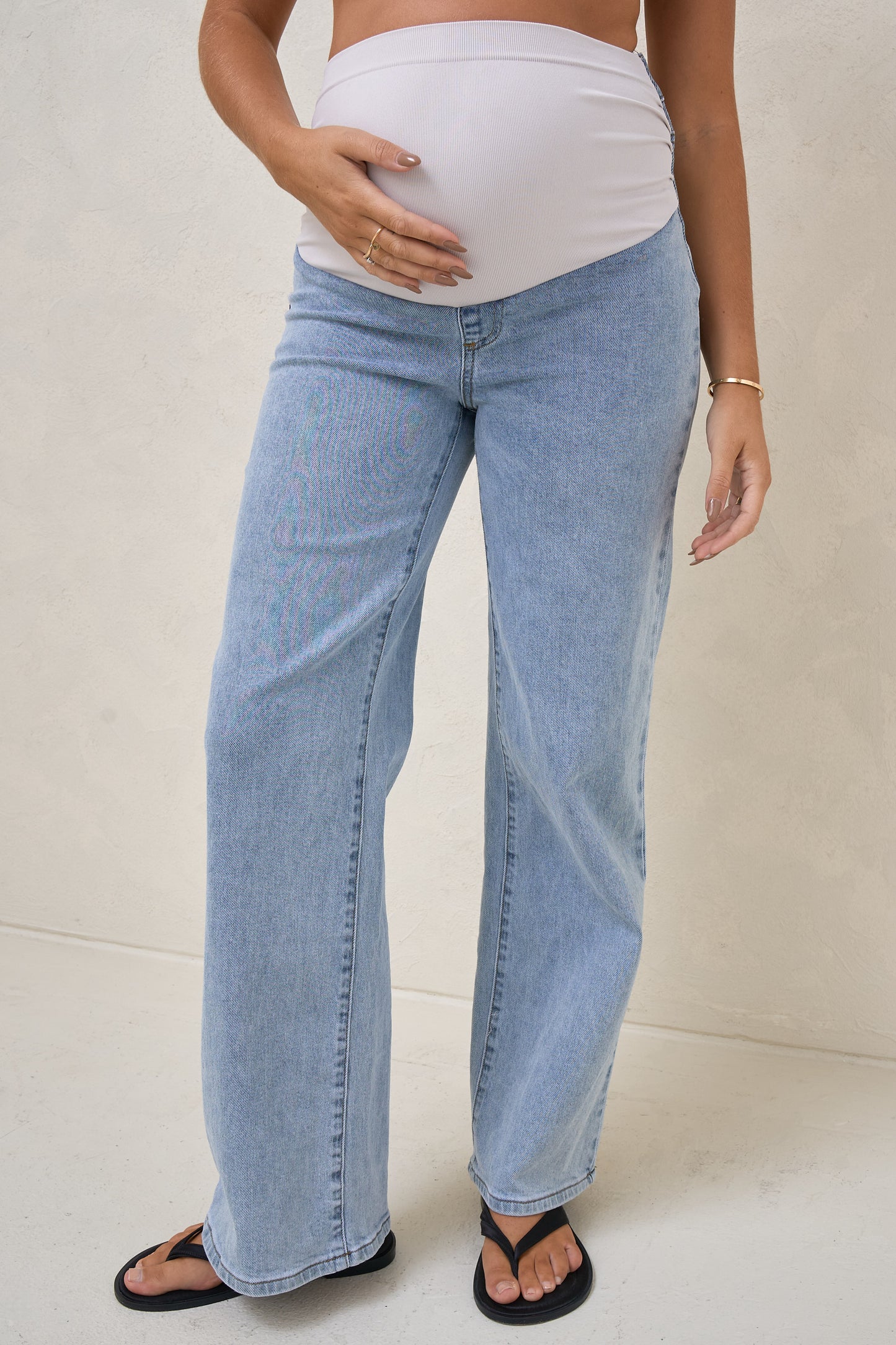All Hours Wide Leg Jean - Pacific Blue