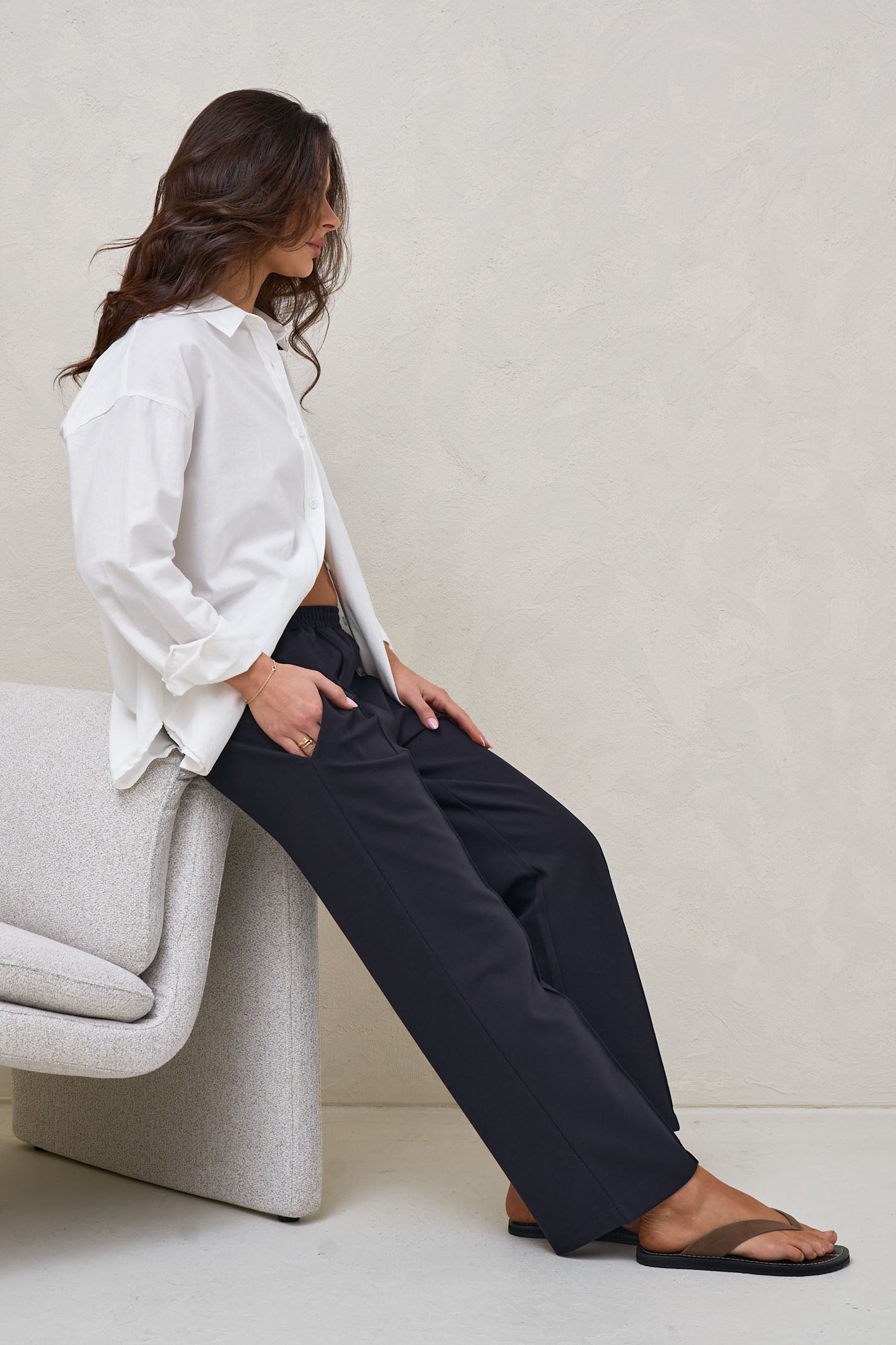High Road Cropped Pant - Navy