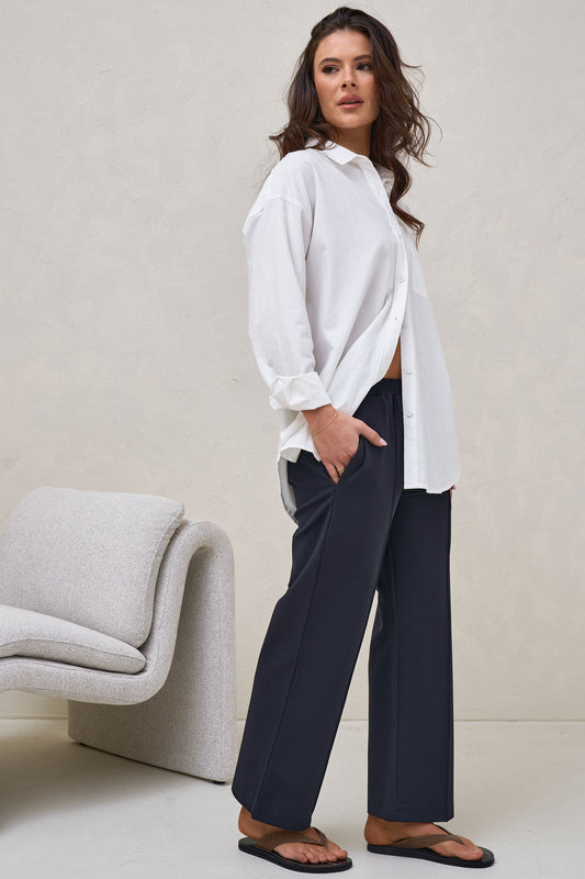 High Road Cropped Pant - Navy