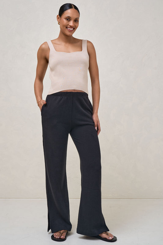 About That Base Knit Crop -Taupe