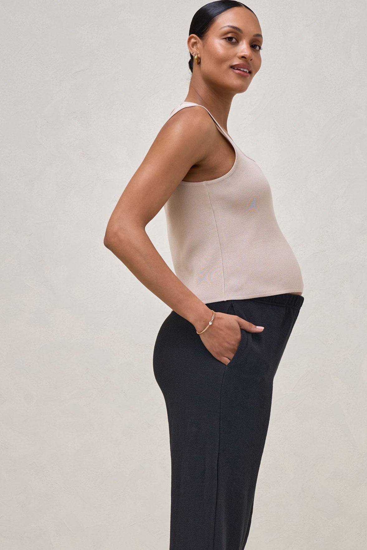 About That Base Knit Crop -Taupe