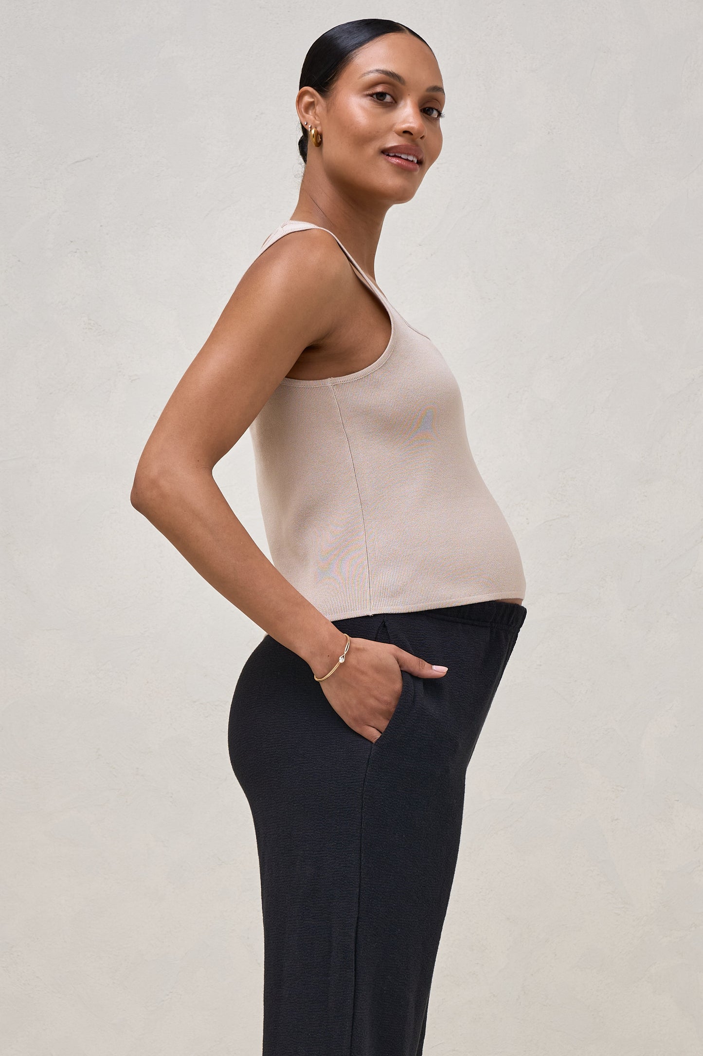 About That Base Knit Crop -Taupe