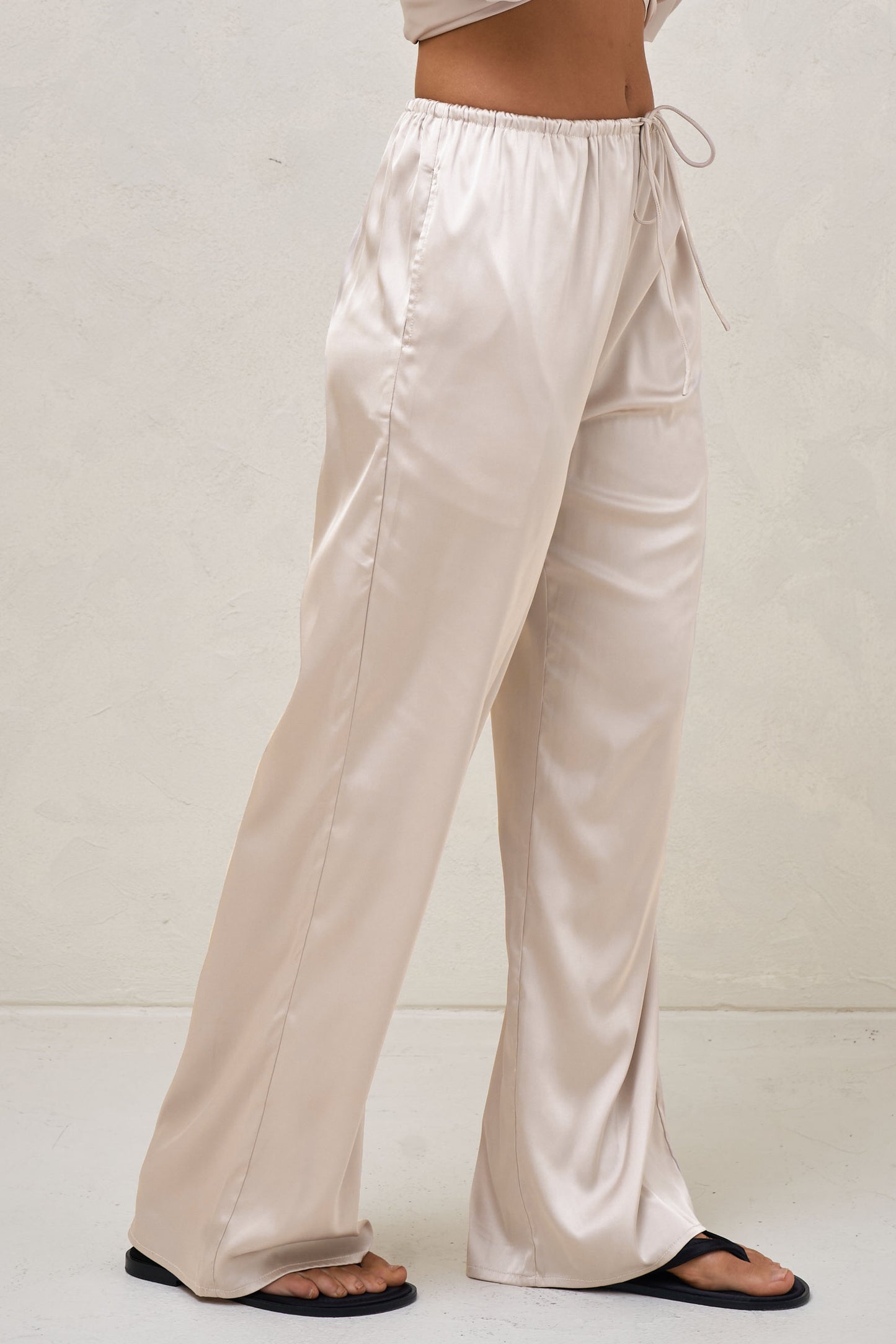 Spontaneous Satin Pant - Ivory