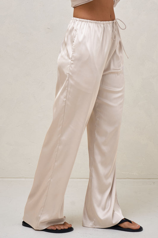 Spontaneous Satin Pant - Ivory