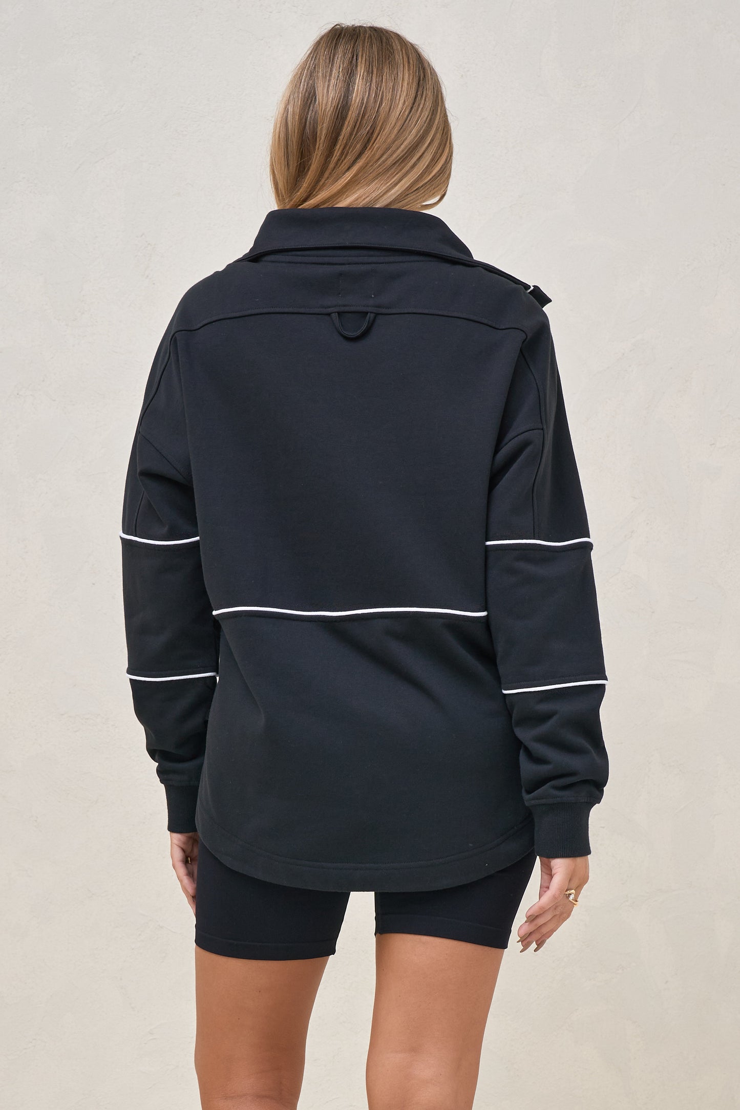 Over And Out Nursing Sweat - Blk/Wht