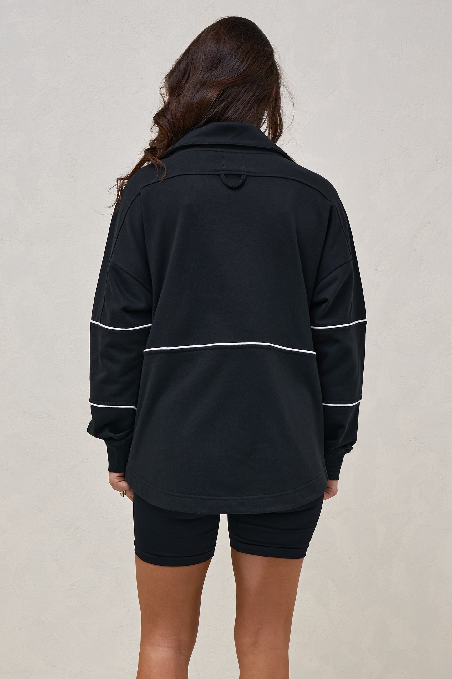 Over And Out Nursing Sweat - Blk/Wht