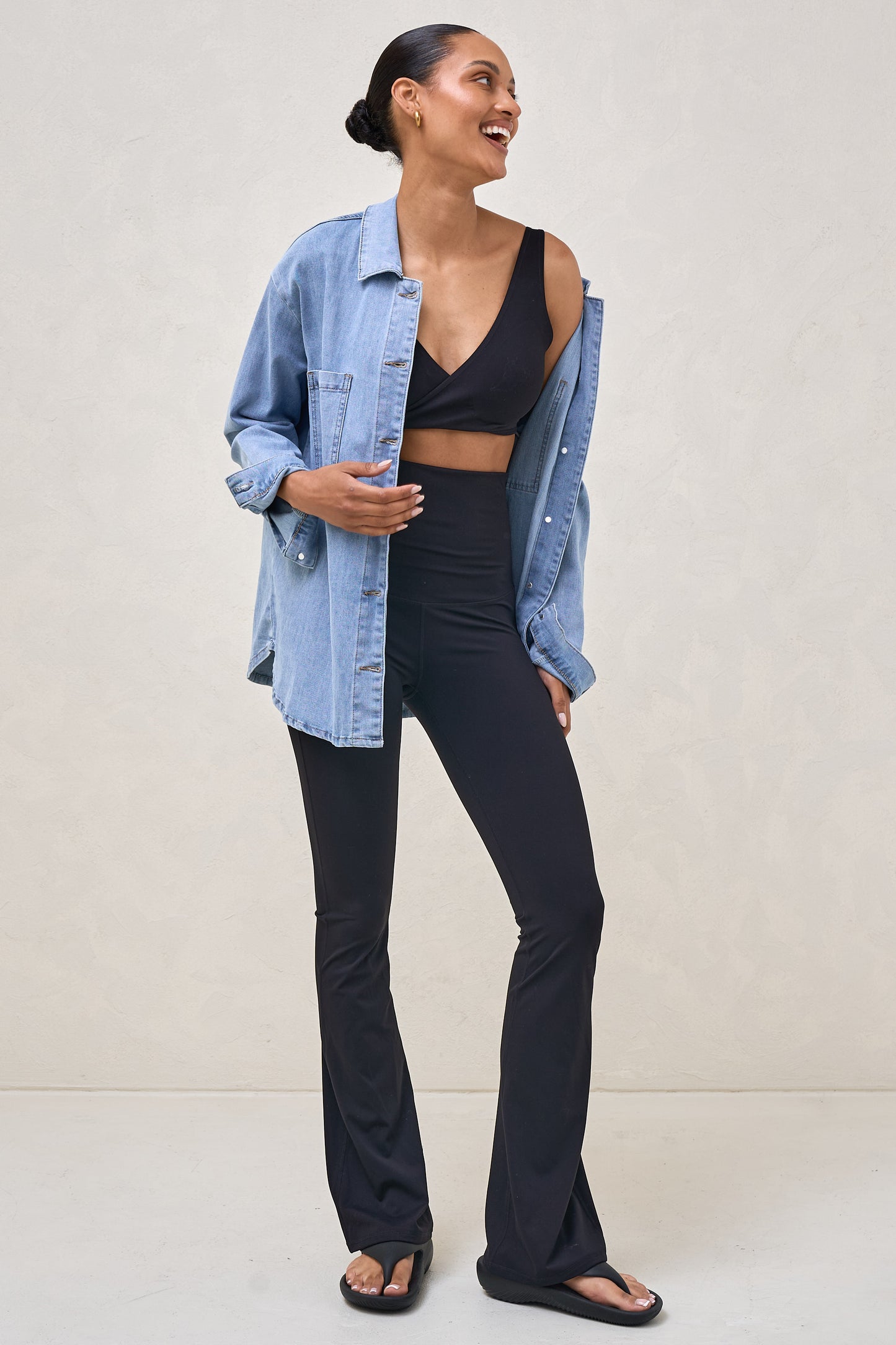 Bodybase Evolve Flare Legging- Blk