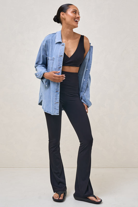 Bodybase Evolve Flare Legging- Blk