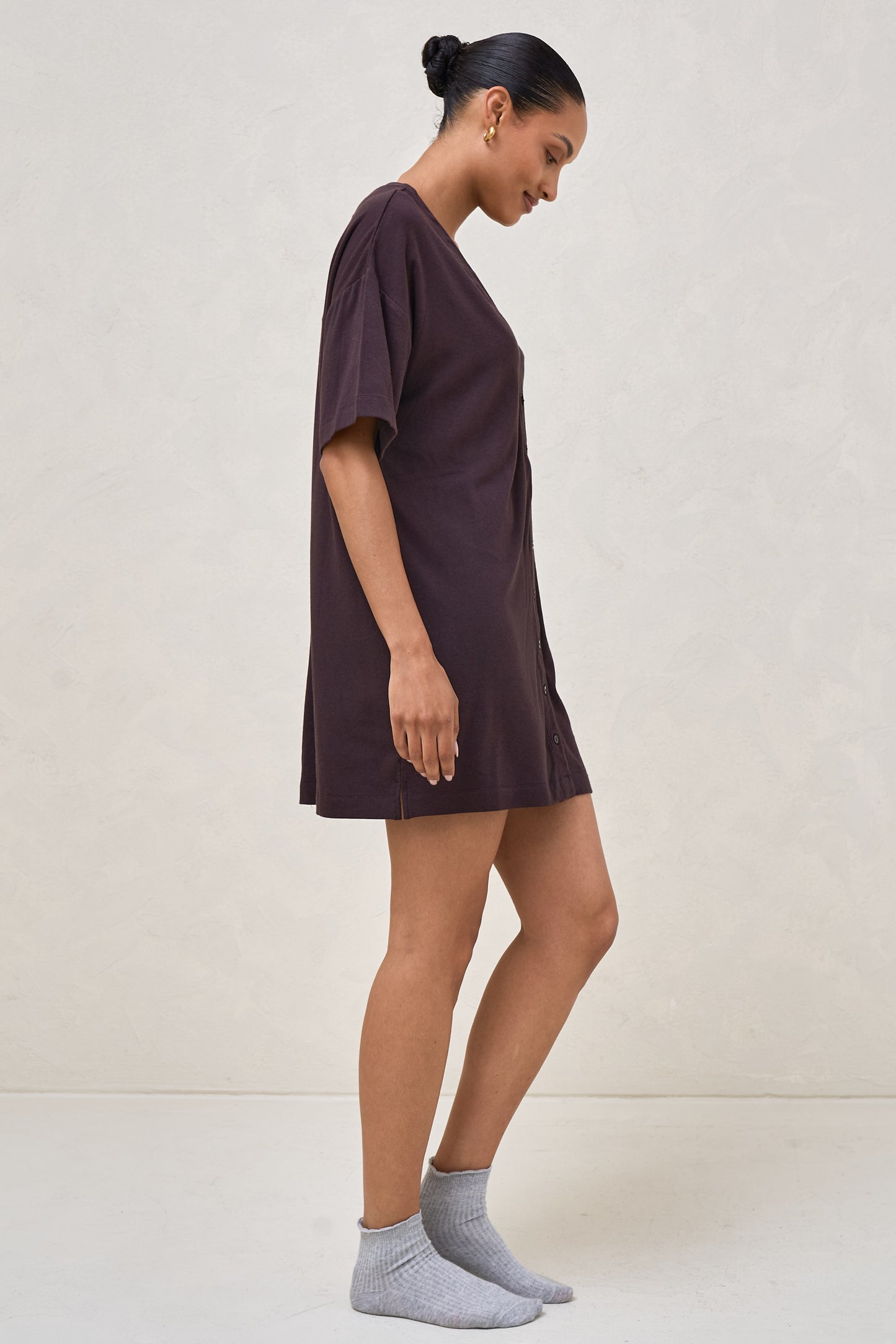 Dreamstate Sleep Dress - Aubergine/Pink