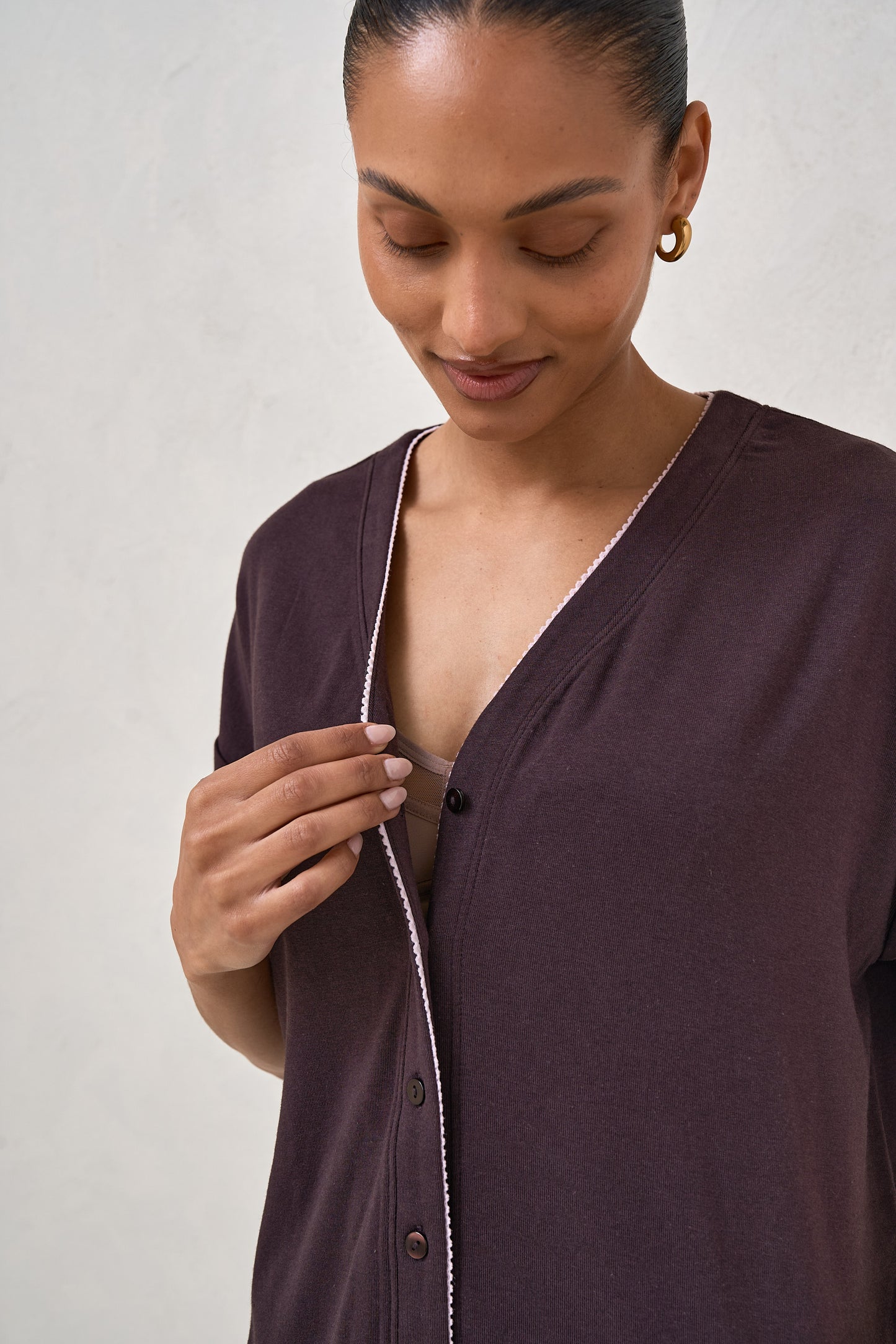 Dreamstate Sleep Dress - Aubergine/Pink