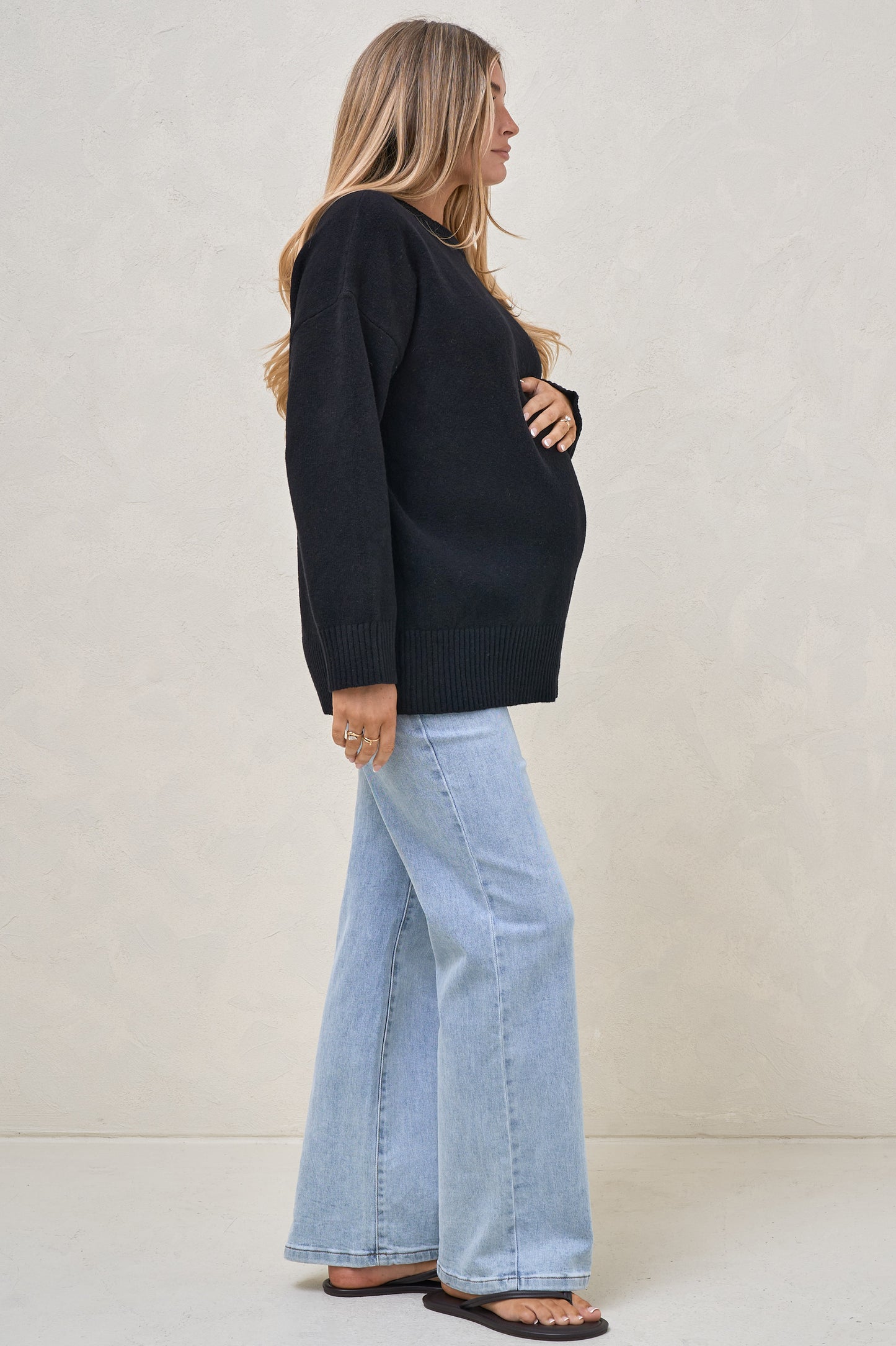Idle Time Crew Knit - Black