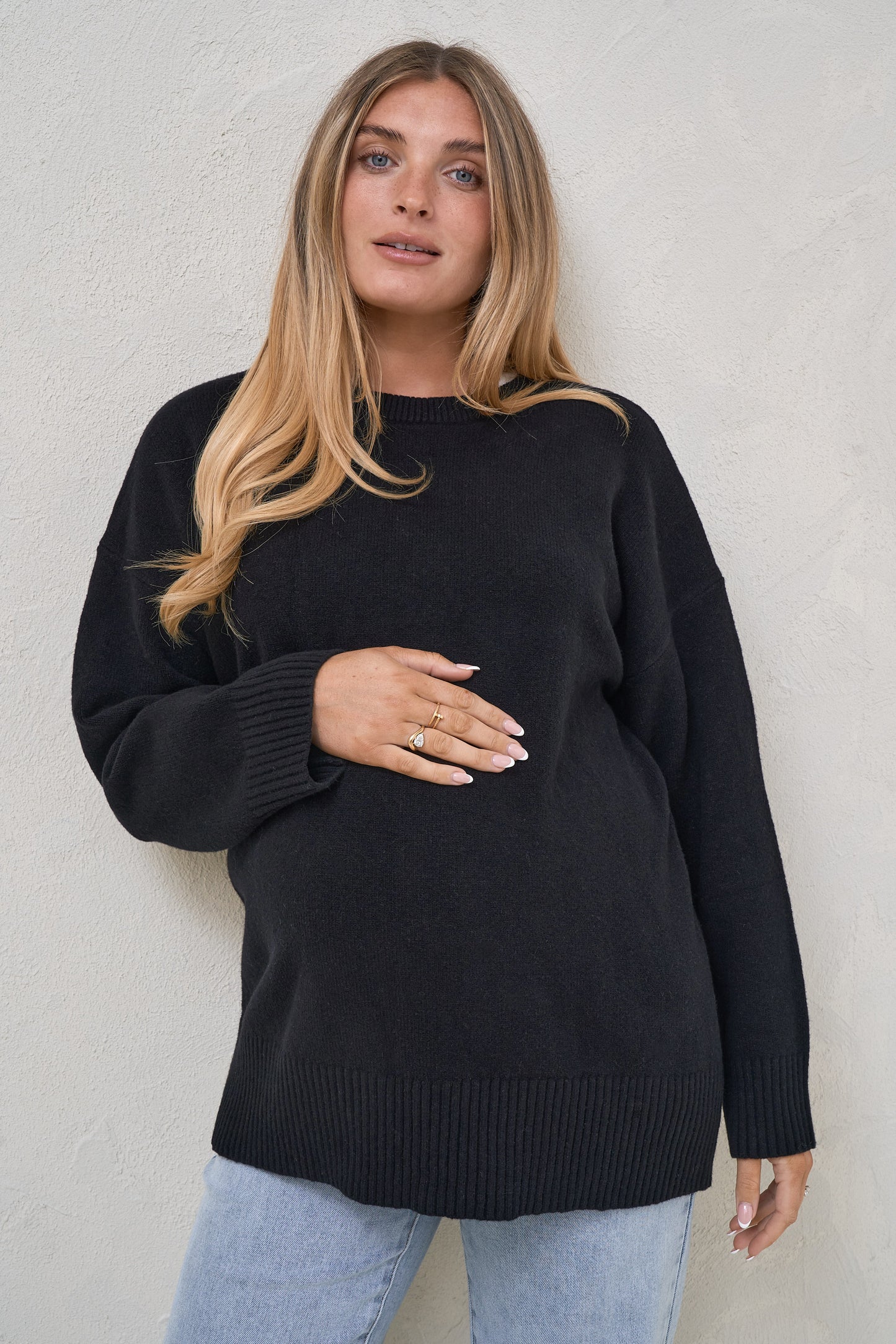 Idle Time Crew Knit - Black