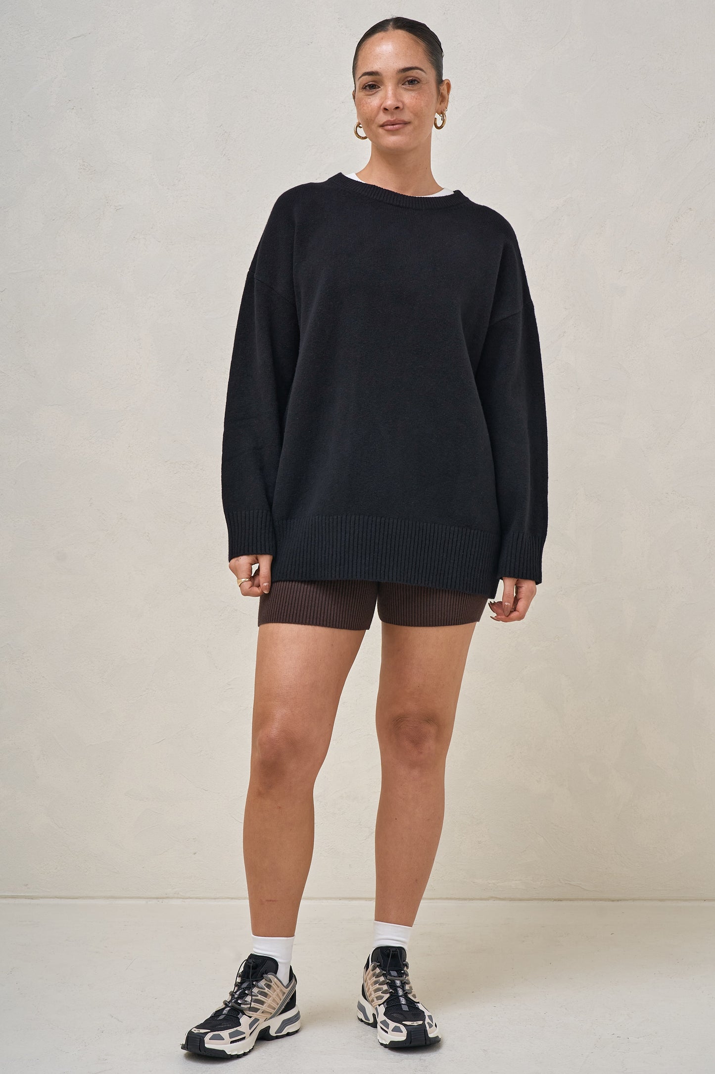Idle Time Crew Knit - Black