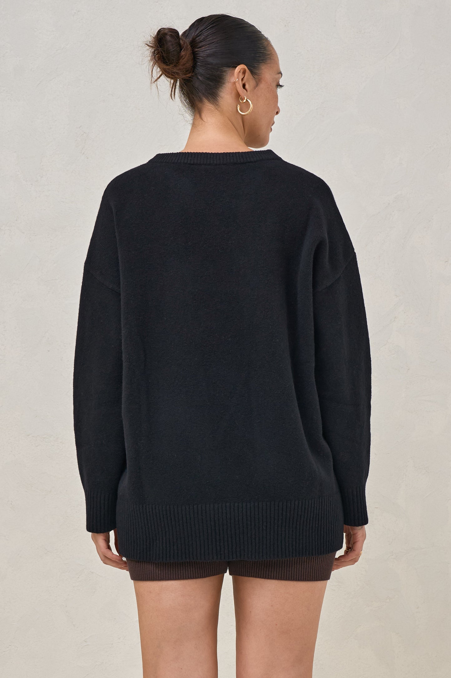 Idle Time Crew Knit - Black